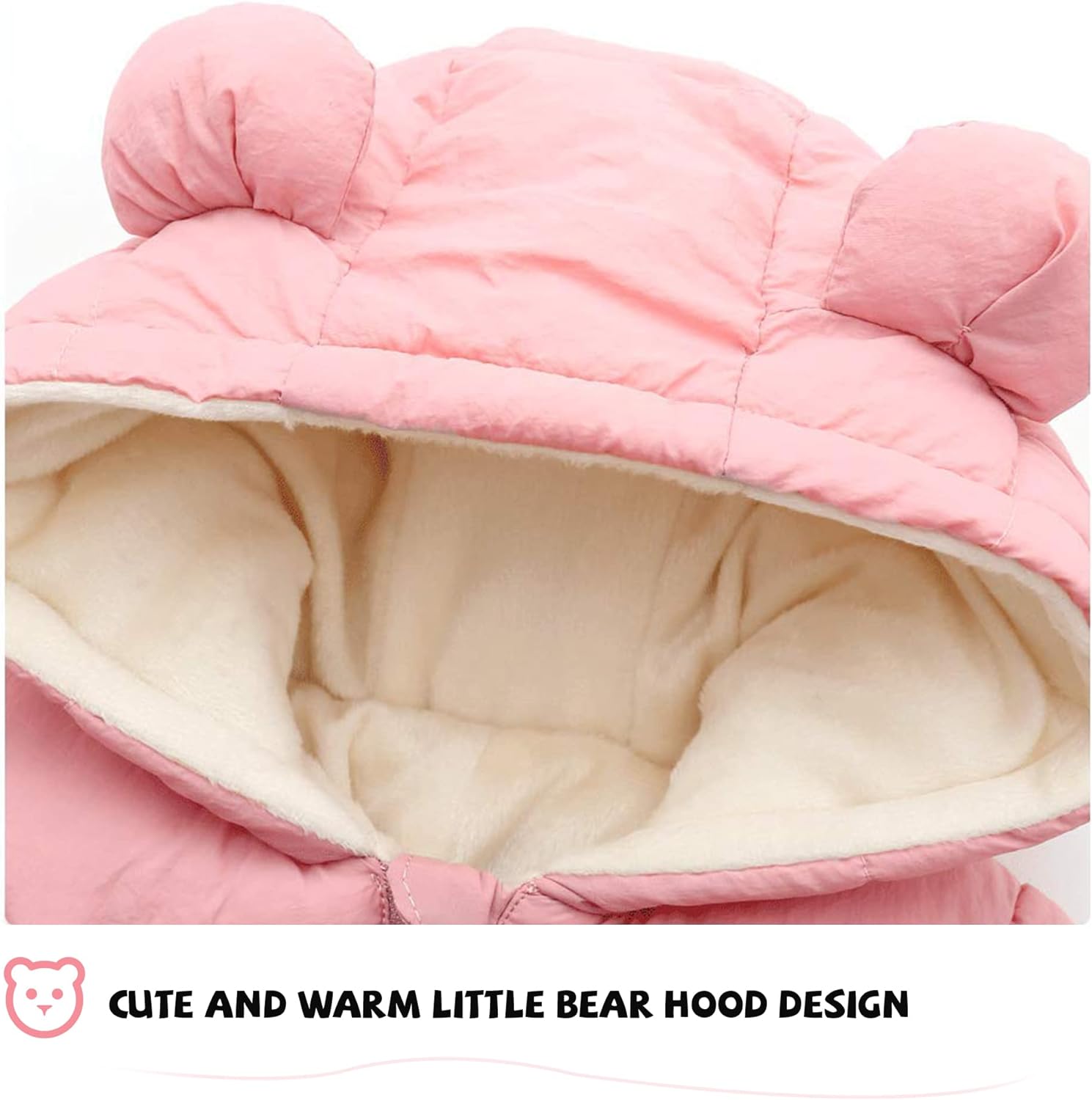 XMWEALTHY Baby Clothes Newborn Boy Girl Snowsuit Winter Coats Infant Jumpsuit Bodysuits Registry Essentials Stuff Gift - Image 3